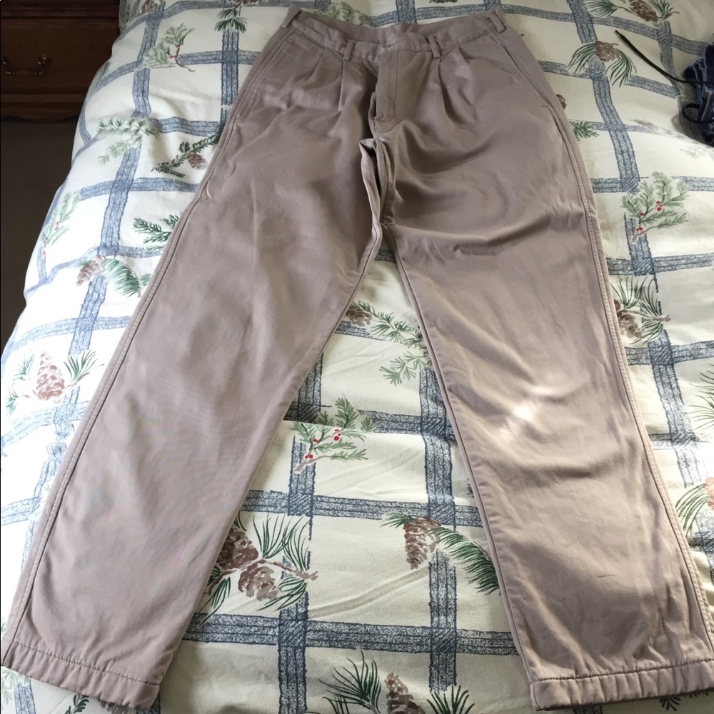 Lands End Men’s Flannel-Lined Khaki Pants